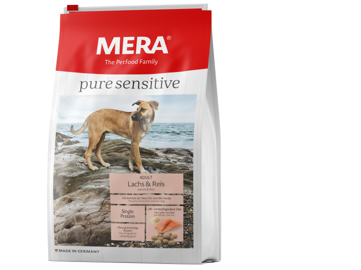 MERA Hunde Trockenfutter Pure Sensitive Adult Lachs+Reis